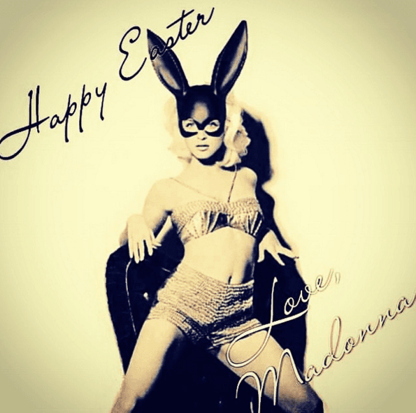 “La verdadera felicidad comienza con orejas de conejito”- Madonna.