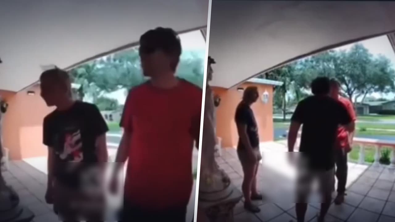 Video revela enojo de un hombre en Miami que acusa a su vecino de haberle robado los mangos de su árbol
