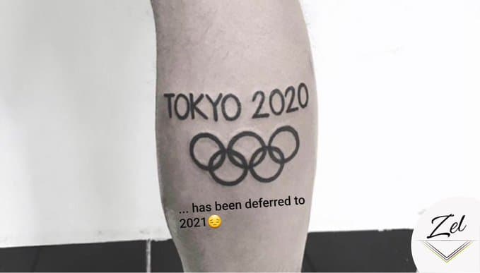 María Zel subió la imagen de un tatuaje alusivo a los Juegos Olímpicos de Tokyo 2020 y las redes sociales nos divertieron un poco.