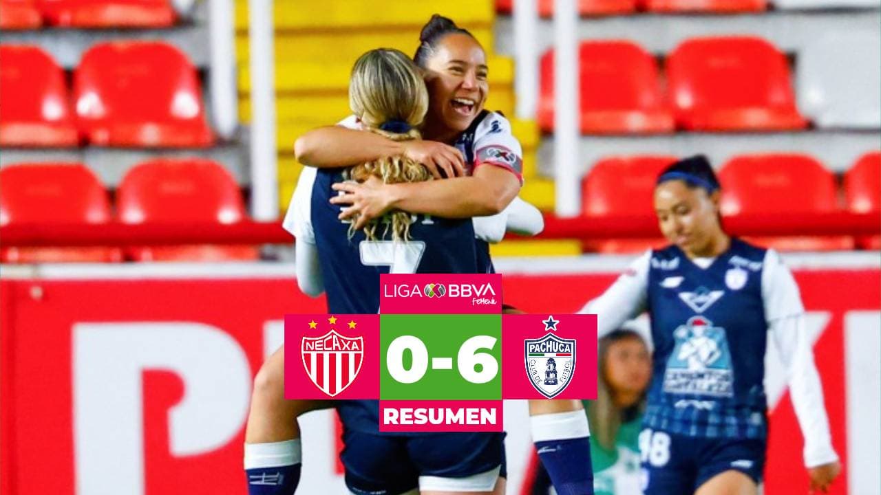 Charlyn Corral brilla con hat-trick y Pachuca hunde al Necaxa en Liga MX Femenil