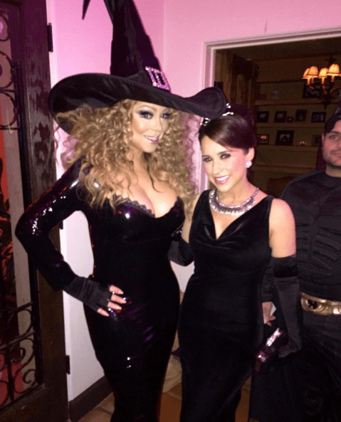 Mariah estuvo rodeada de sus amigos, pero sorprendió la visita de su ex.