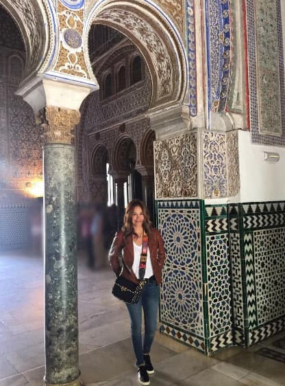 Una vista del Real Alcázar de Sevilla, Patrimonio de la UNESCO.
