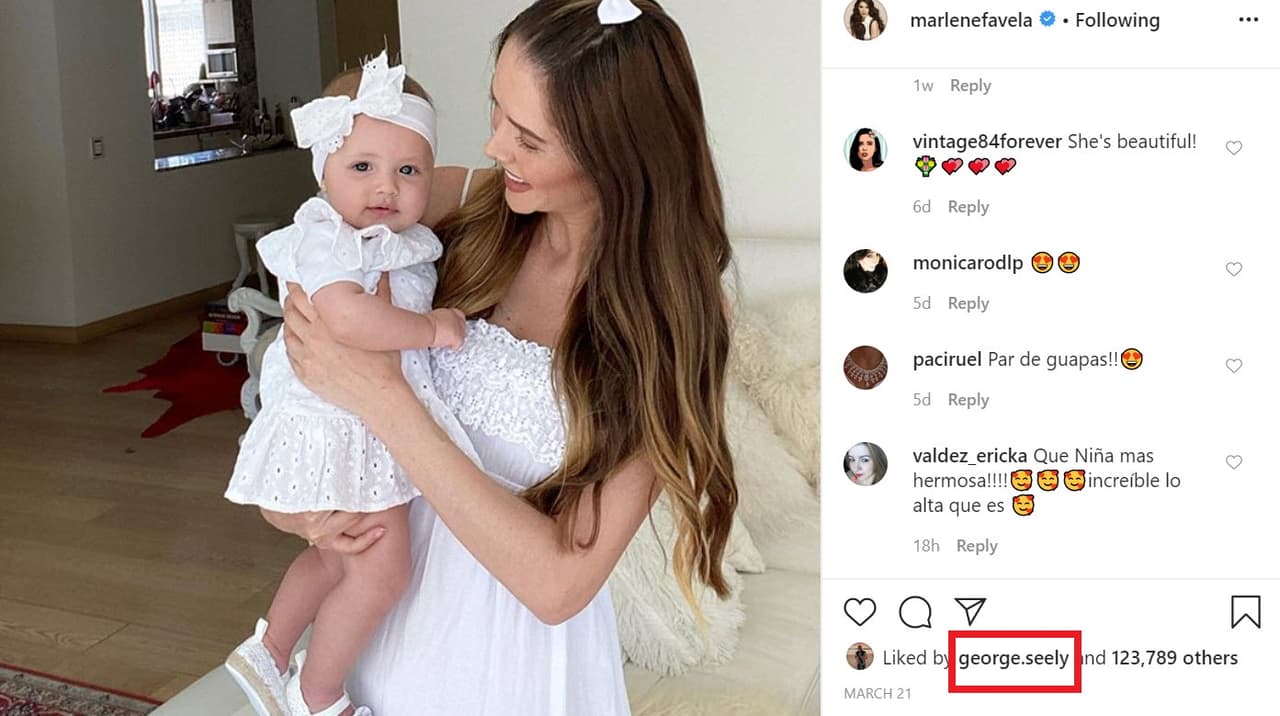 También las dejó de seguir. No solo eso, desde el 21 de marzo ya no le daba 'me gusta' a las fotos de la protagonista de
<b><a href="https://www.univision.com/shows/mira-quien-baila/asi-se-convirtio-marlene-favela-en-una-gata-salvaje" target="_blank">Gata Salvaje</a>. </b>