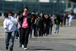 Un grupo de inigrantes deportadas por la Oficina de Inmigración y Aduanas (ICE) de Estados Unidos.