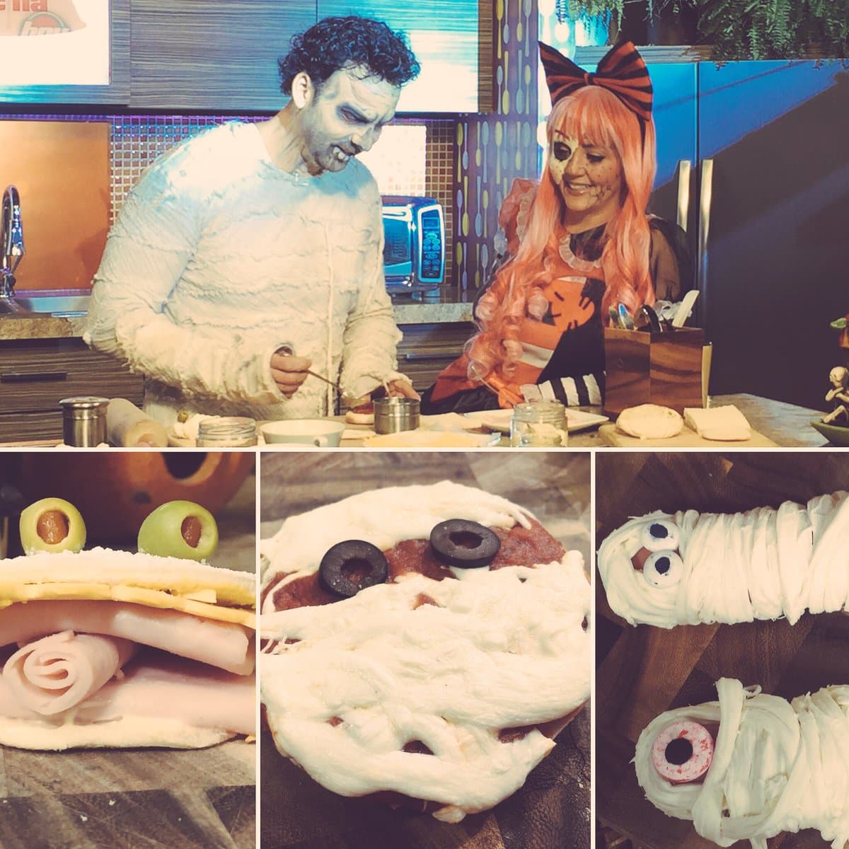 El Chef momia y su fiel compañera, la muñeca que asusta, celebraron el Halloween con unos creativos snacks para los peques.