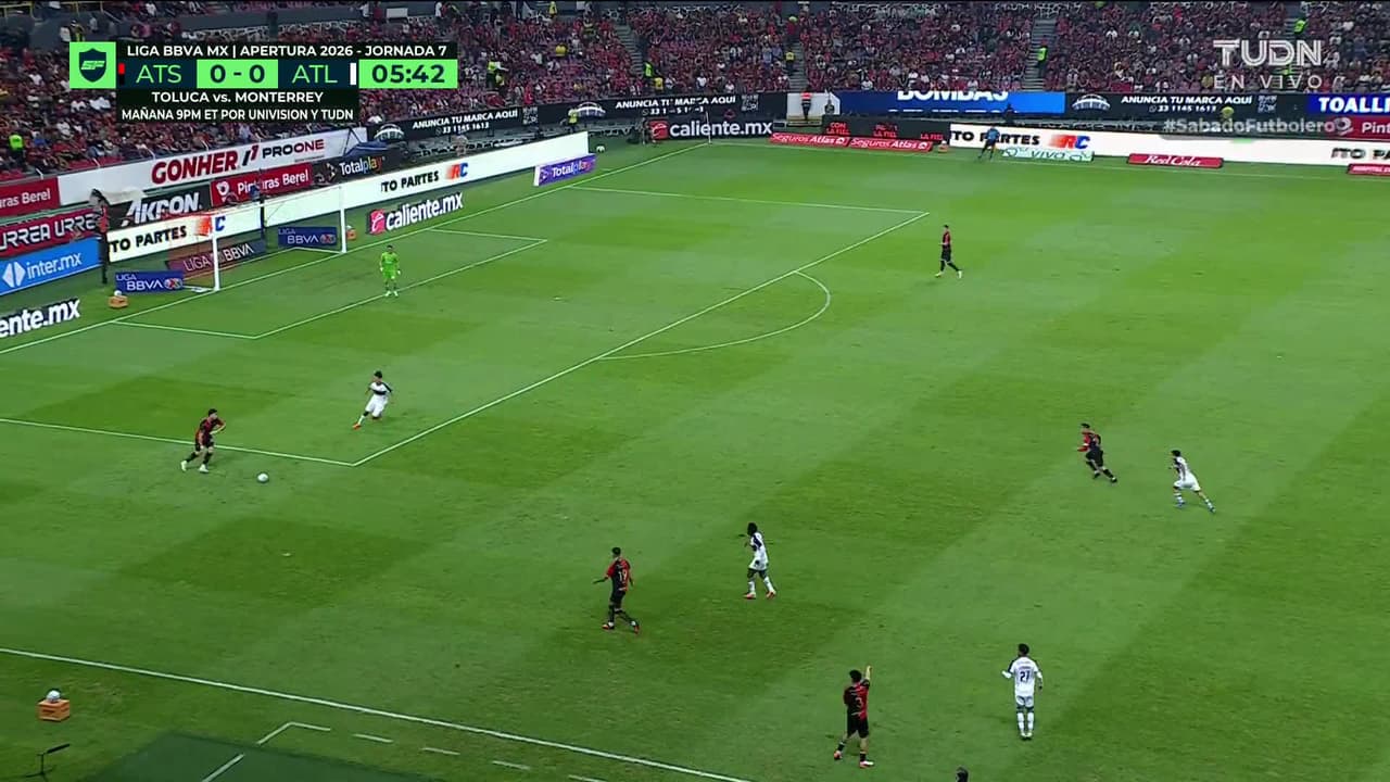 ¡GOL!  anota para Atlas. Luís Esteves