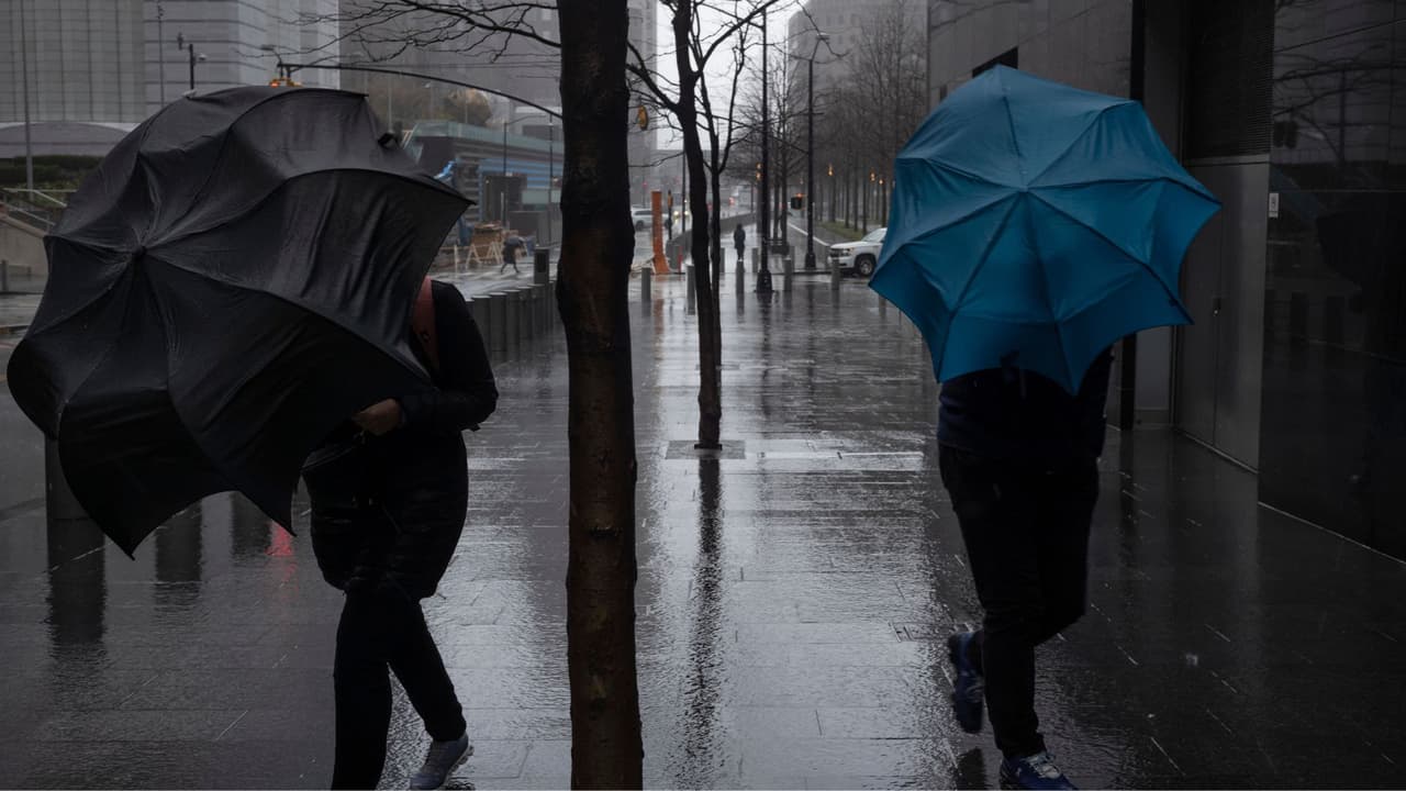 Lluvias y aviso de inundaciones costeras para la noche del jueves en Nueva York
