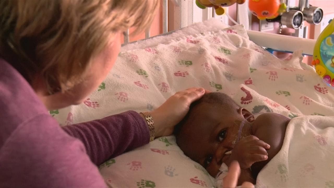 La bebé Dominique tenía apenas 10 meses de nacida cuando fue trasladada a Estados Unidos desde África y fue sometida a una
<b>operación para separarla de su gemelo</b>, que se formó dentro de su cuerpo durante el embarazo. La
<a href="http://http://www.univision.com/noticias/salud/separan-con-exito-en-chicago-a-una-bebe-de-su-gemelo-parasito">operación</a> se hizo en el Advocate Children's Hospital de Chicago y fue un éxito: cinco días después, Dominique volvió a casa.