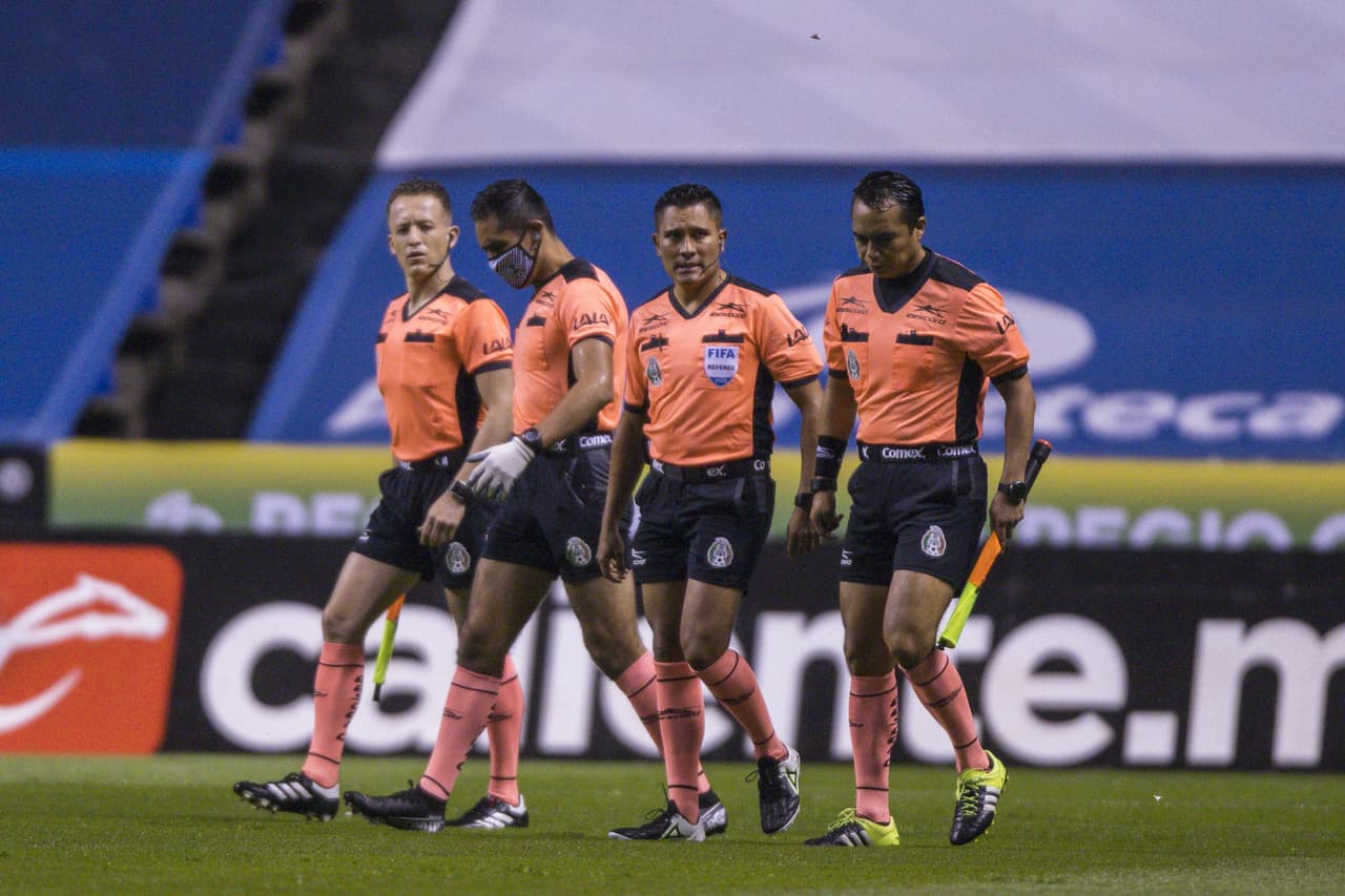 during the game Puebla vs Pachuca, corresponding to Day 05 of the Torneo Apertura Guard1anes 2020 of the Liga BBVA MX, at Cuauhtemoc Stadium, on August 14, 2020. <br><br> durante el partido Puebla vs Pachuca, correspondiente a la Jornada 05 del Torneo Apertura Guard1anes 2020 de la Liga BBVA MX, en el Estadio Cuauhtemoc, el 14 de Agosto de 2020.