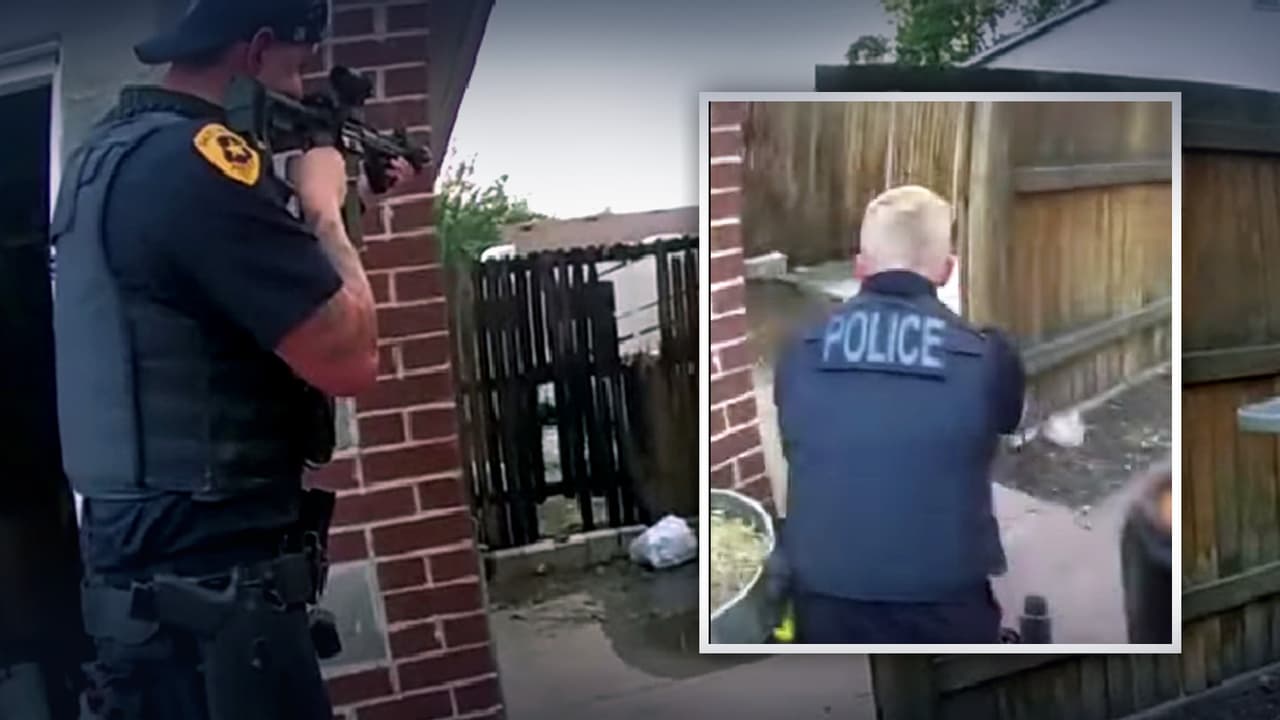 “¡Baja el arma!”: Policías enfrentan a hombre que amenazó con matar a unos bomberos