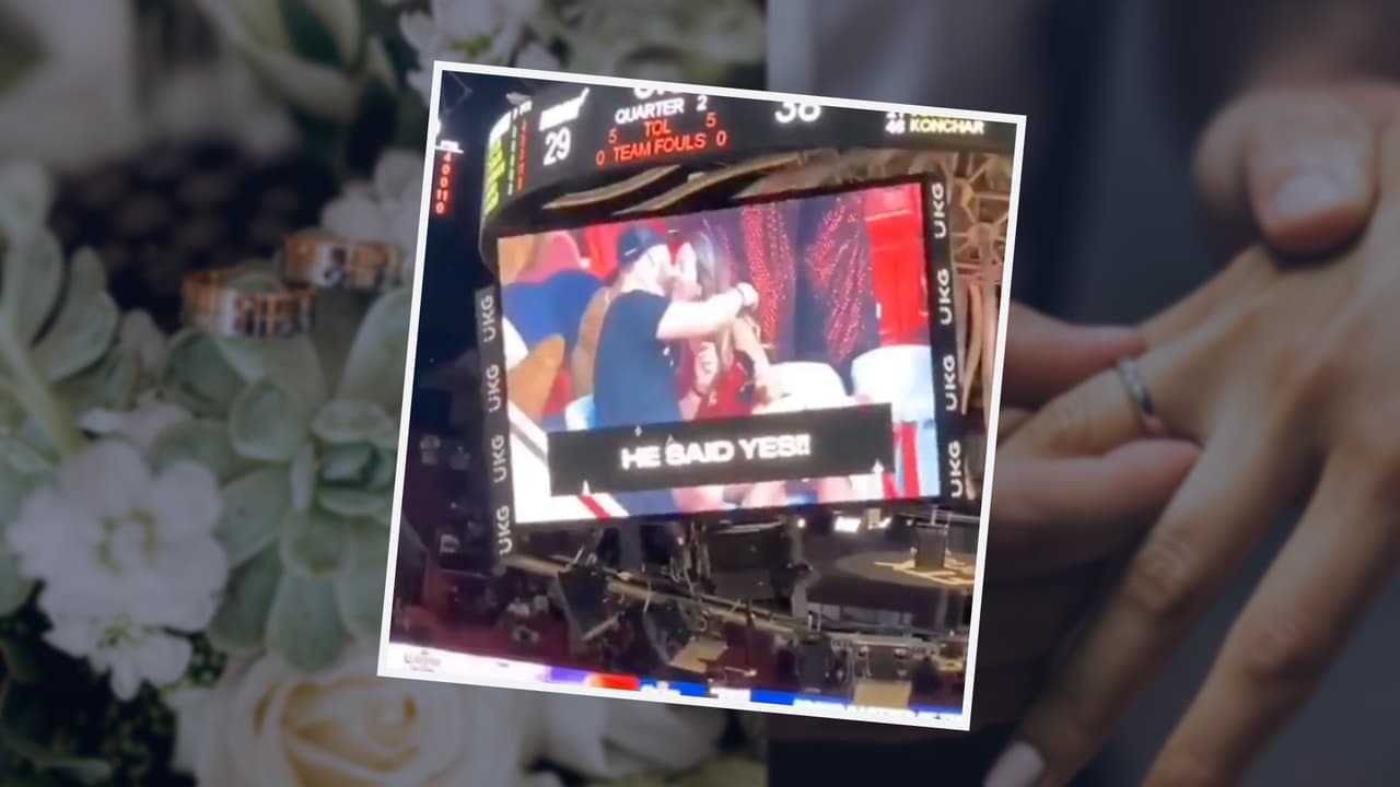 '¡Dijo que sí!' Video capta el momento en que una mujer le propone matrimonio a su novio