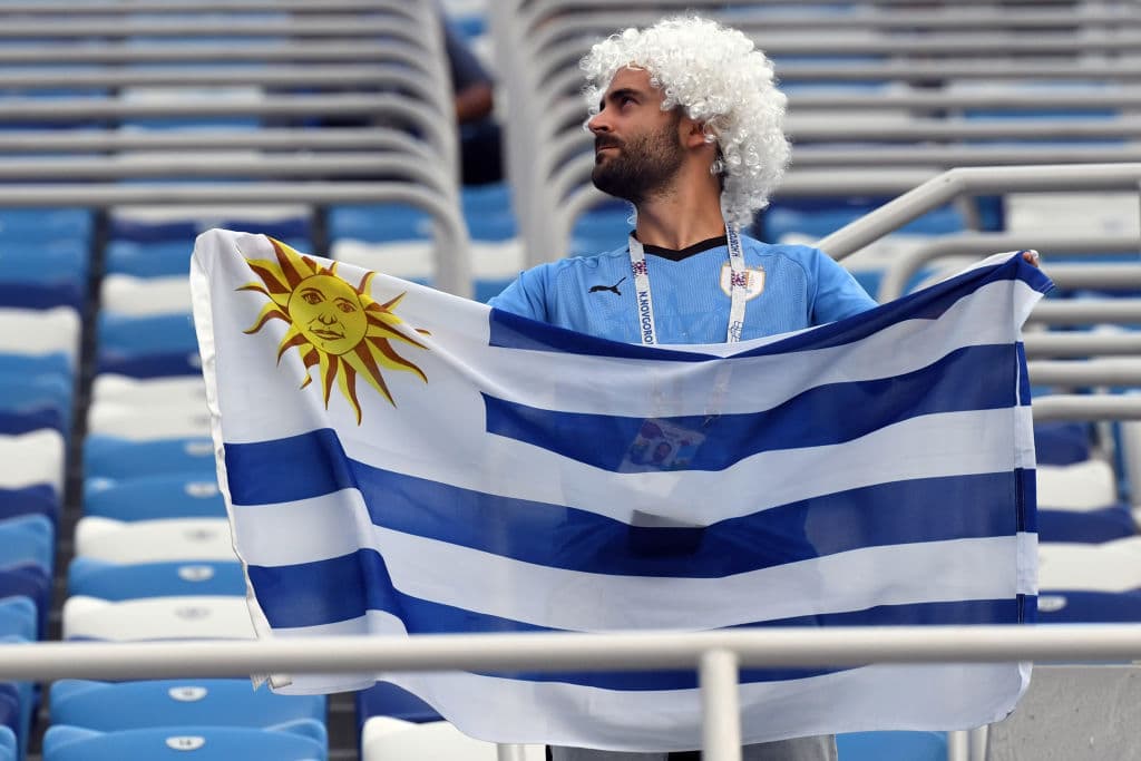 El colorido y los atuendos demostraron la alegría de los fanáticos en medio del duelo de cuartos de final entre Uruguay y Francia, en la lucha por un cupo a la semifinal del Mundial de Rusia 2018.