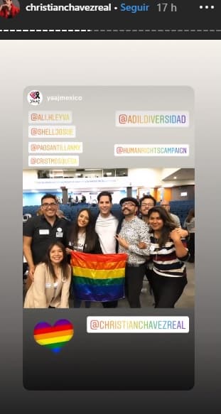 Ahí, el exRBD contó las dificultades y críticas a las que se ha enfrentado, tras 
<b><a href="https://www.univision.com/entretenimiento/chismes/christian-chavez-confesar-mi-homosexualidad-no-fue-una-estrategia" target="_blank">revelar su homosexualidad</a></b> años atrás.