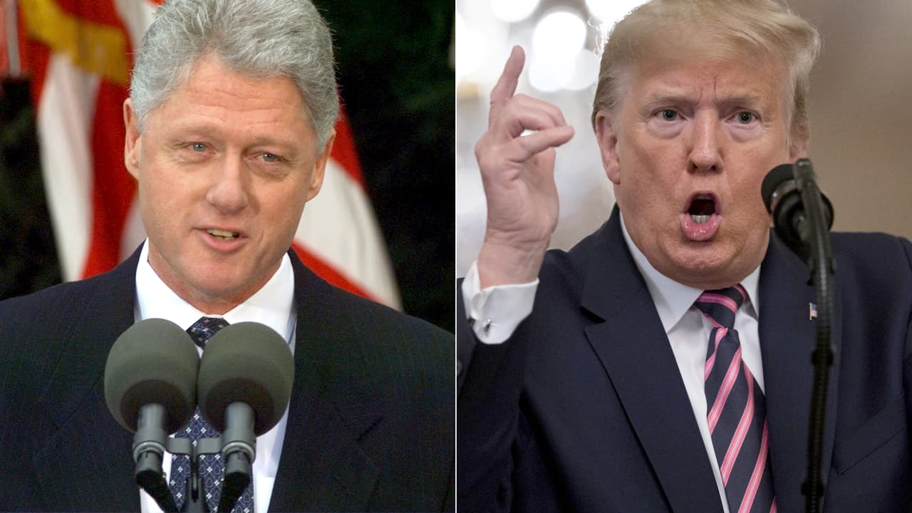 Dos juicios, dos estilos: Clinton dijo estar "profundamente arrepentido" y Trump llamó a sus investigadores "escoria"