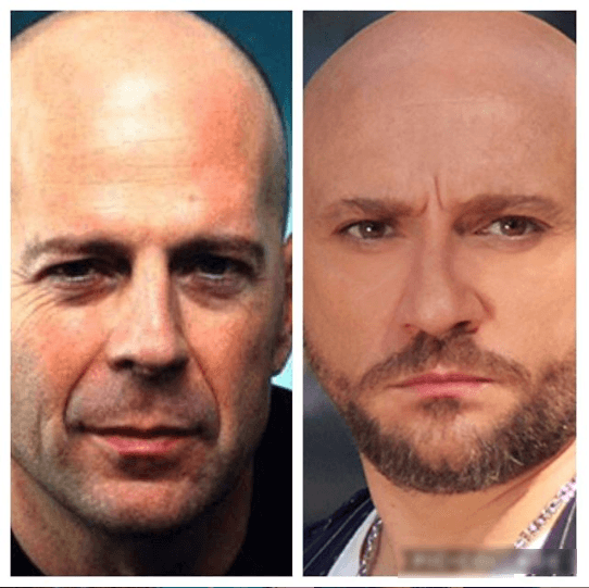 Darío Ripoll también tomó con sentido del humor el reto al compararse con el actor estadounidense Bruce Willis.