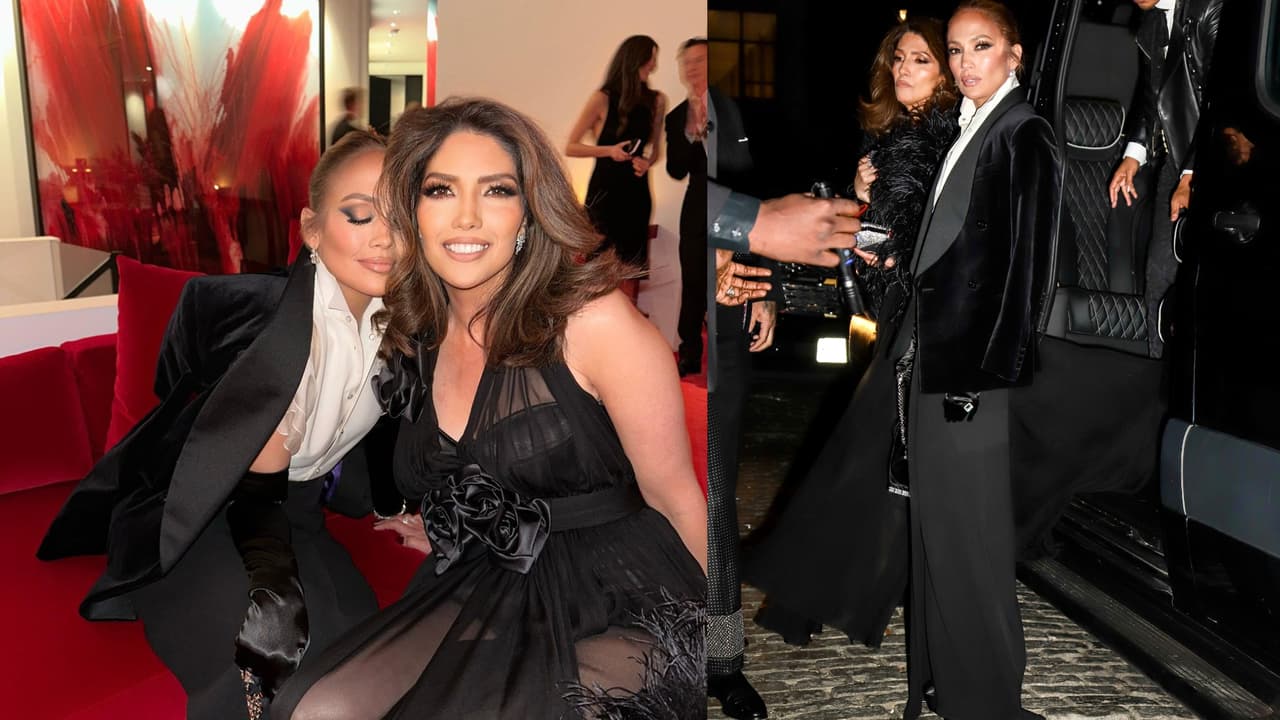 JLo estuvo acompañada por su hermana Lynda López en una de las fiestas posteriores a la Met Gala 2023.