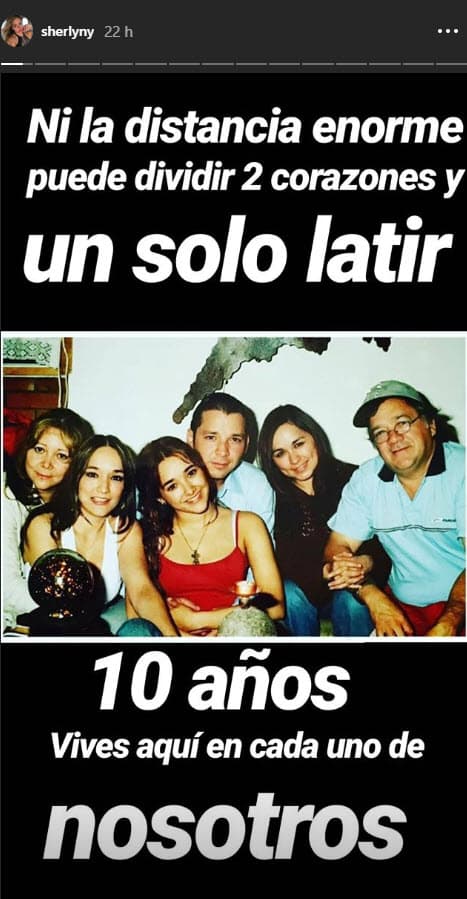 El pasado miércoles 6 de marzo, la actriz decidió recordar su décimo aniversario luctuoso con una fotografía familiar en sus historias de Instagram, donde le dedicó un sentido mensaje.
<br>