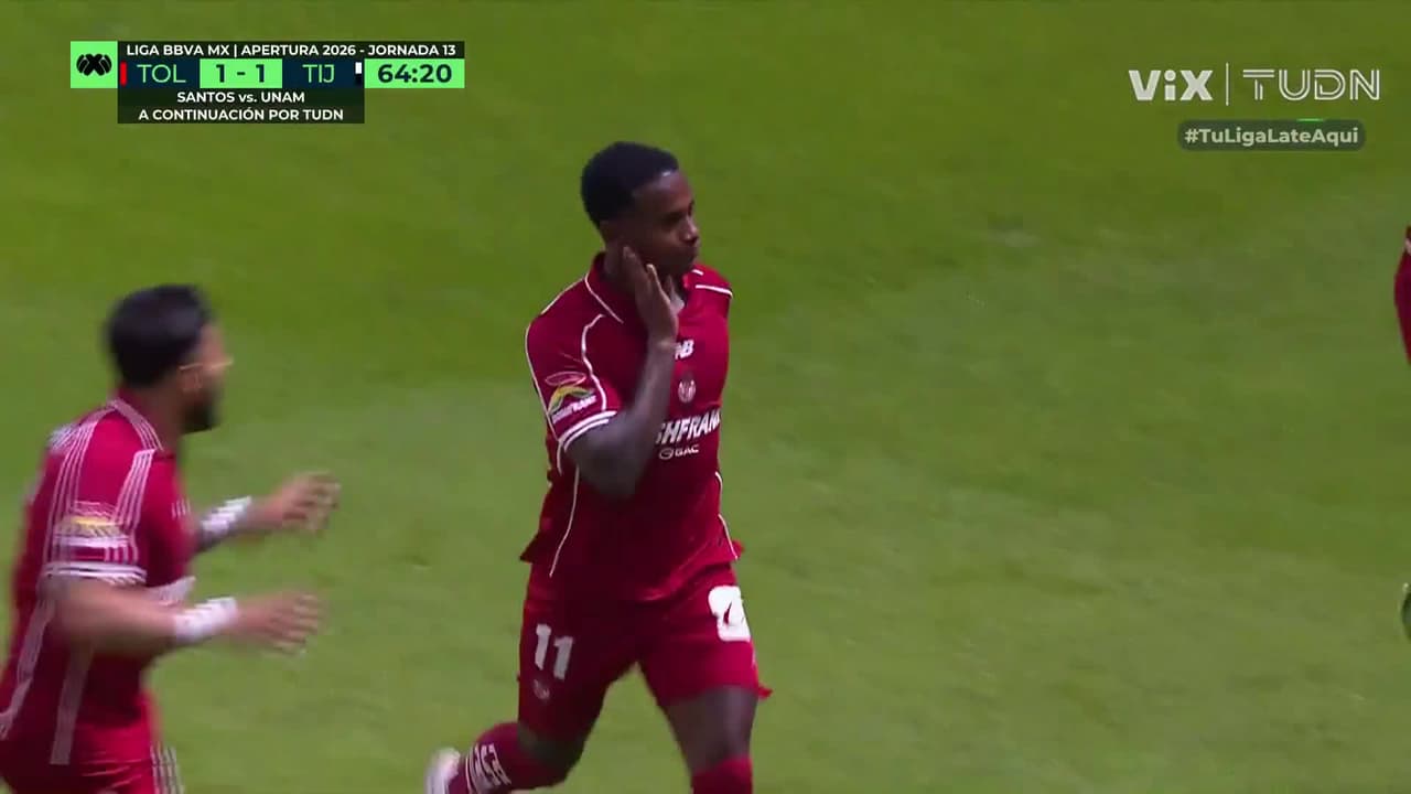 ¡Toluca le da la vuelta! Helinho define un jugadón escarlata