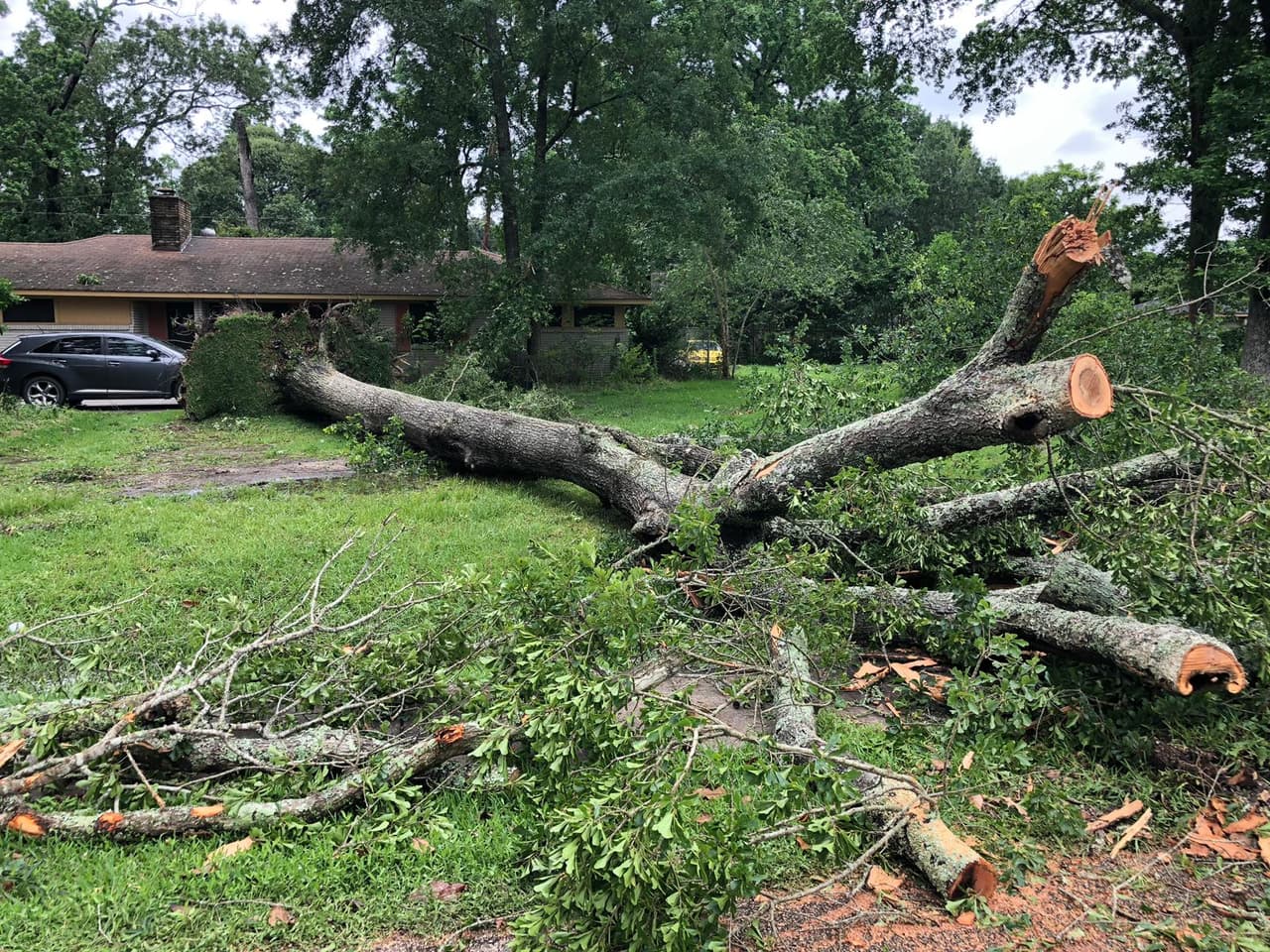 Vecinos escucharon fuertes estruendos ocasionados por los poderosos vientos la noche del jueves, acompañados de relámpagos.