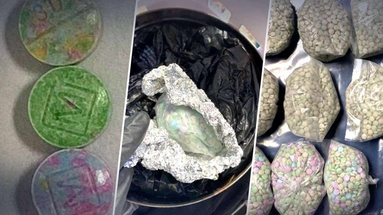 Incautan 15,000 pastillas de fentanilo arcoíris en el condado de Orange 