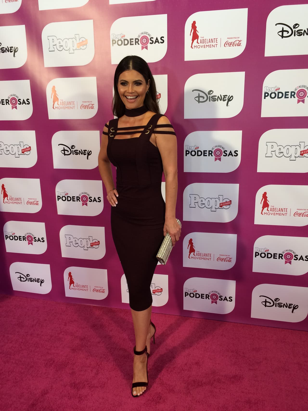 Chiquinquirá Delgado luciendo hermosa en la alfombra del evento
<br>