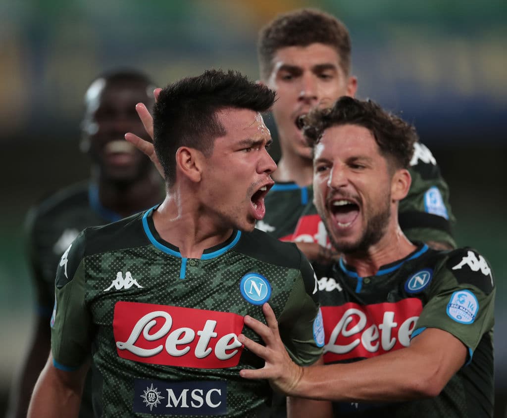 El mexicano no jugaba desde febrero y en los últimos dos partidos que participó el Napoli perdió. Contra el Hellas Verona entró al final del encuentro y anotó un gol en la victoria del Napoli.