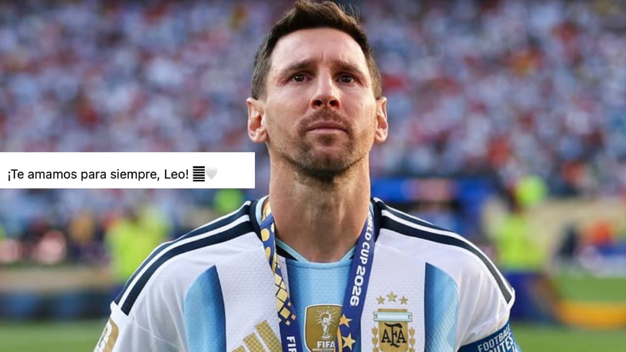 Argentina dedica mensaje a Messi tras perder la Final: “Tus lágrimas son nuestras”
