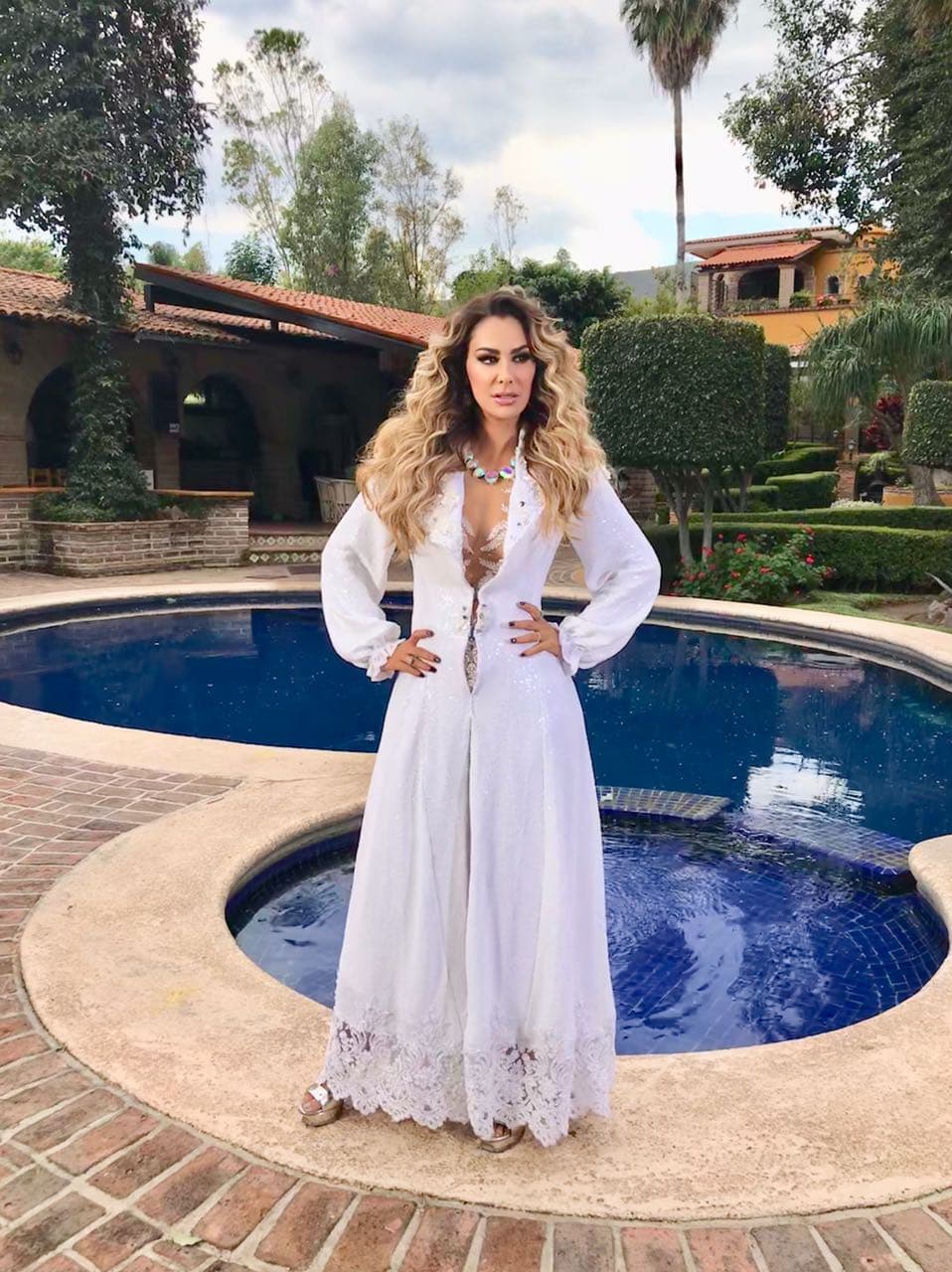 Ninel Conde grabó el video en un hotel-boutique de la ciudad de Guadalajara, Jalisco, al occidente de la República Mexicana.