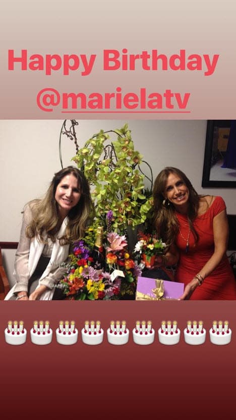 Todo el día estuvo muy consentida por sus compañeros y amigos. Lili le dedicó un mensaje en Instagram.