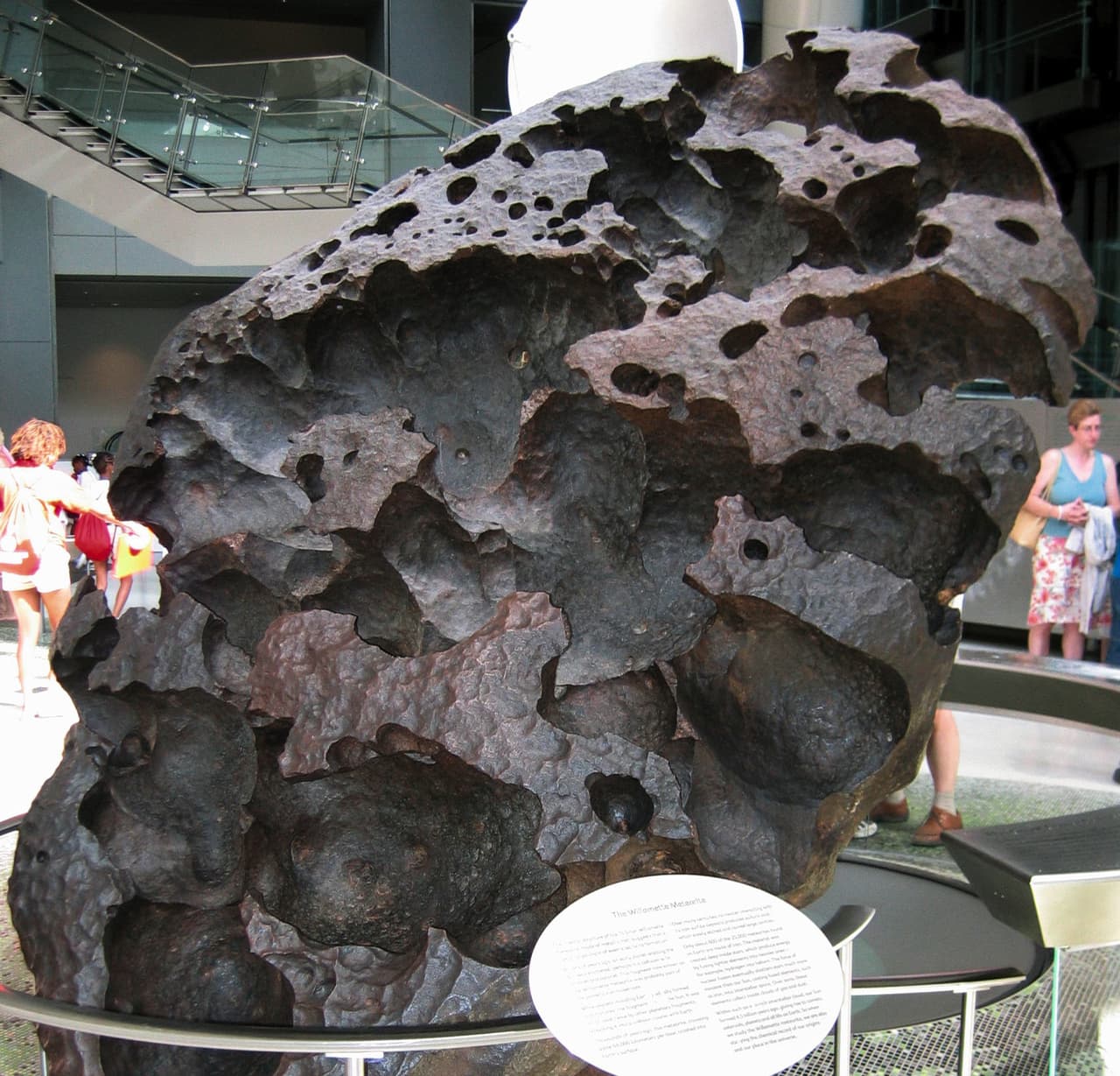 El 
<a href="https://www.amnh.org/" target="_blank">Museo Americano de Historia Natural en Nueva York</a> es hogar del meteorito 
<b>Willamette de 15.5 toneladas</b>. Expertos calculan que llegó a nuestro planeta hace 
<b>un millón de años</b>. En 1902 un minero lo encontró en el estado de Oregón.