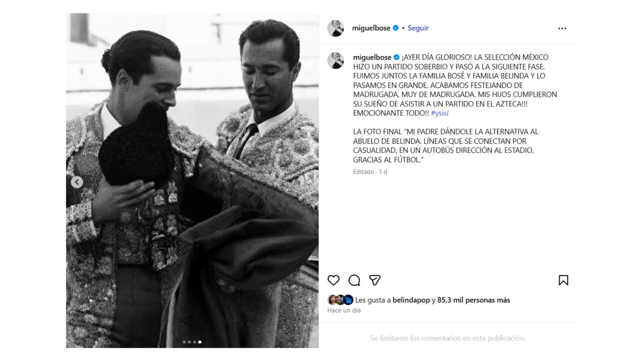 Los toreros Luis Miguel Dominguín y Pierre Schüll.