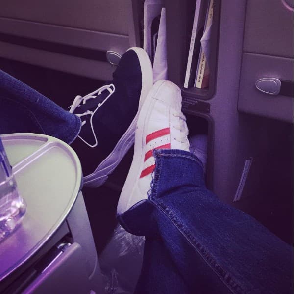 La hermosa parejita rumbo a otra escapada romántica.