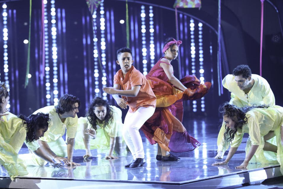 En su segundo baile de
<b>Edrai y Alondra</b> fue un espectacular baile de música puertorriqueña.