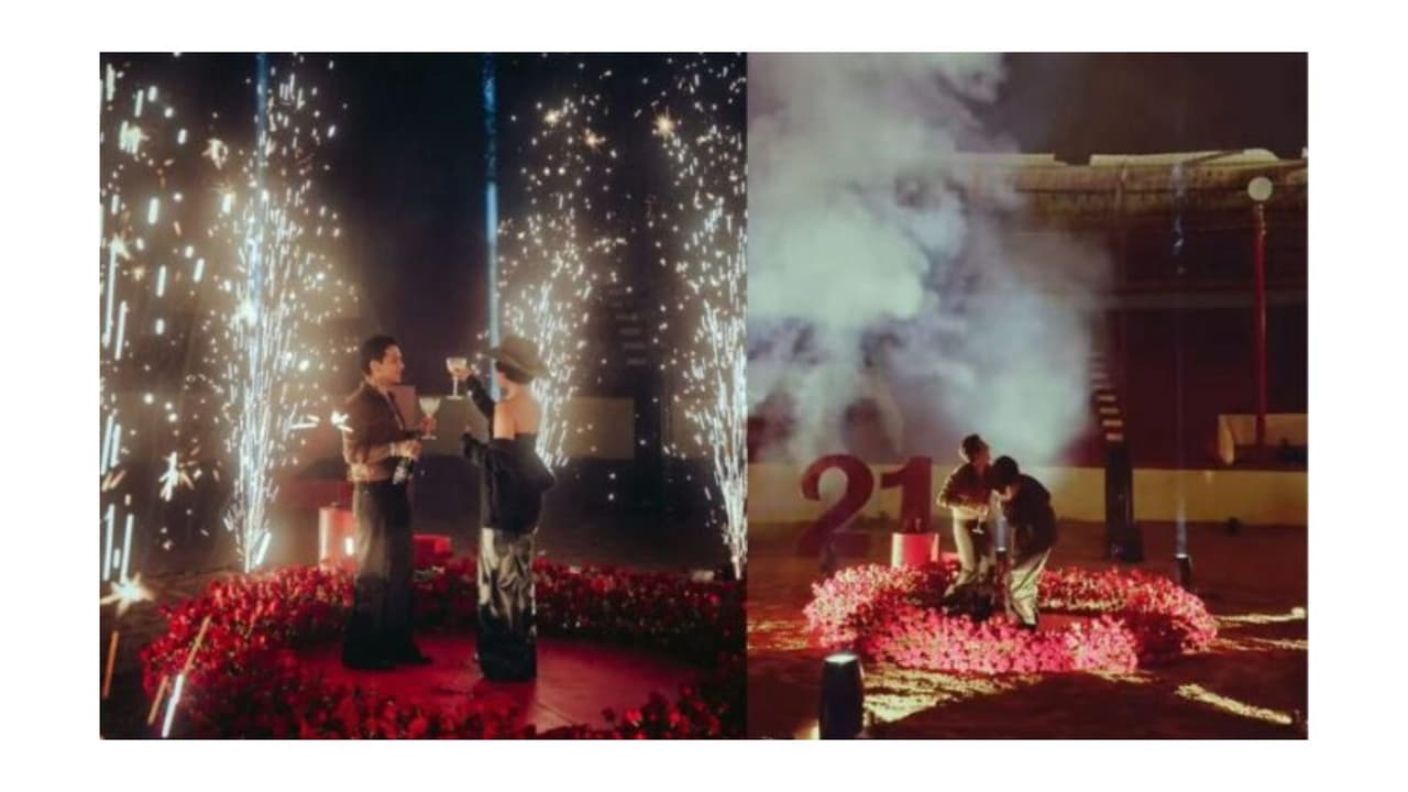 Así celebró Nodal a su esposa Ángela Aguilar.