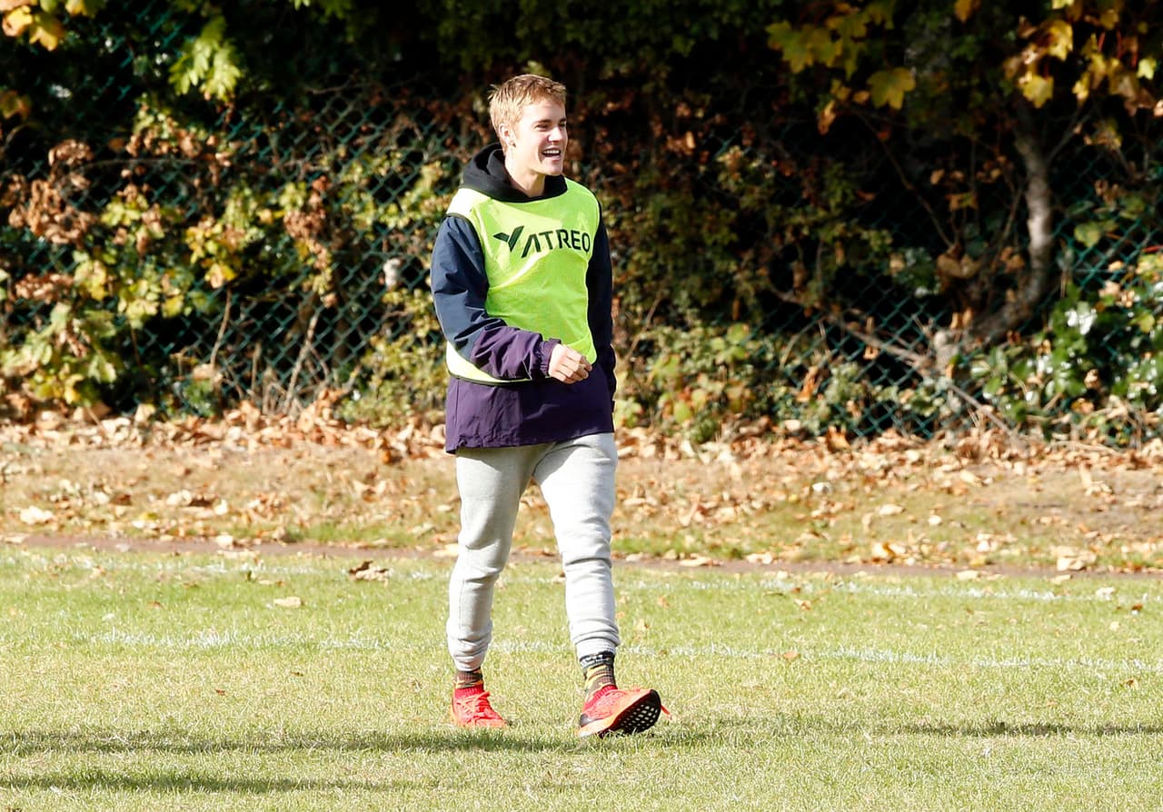 Bieber se divirtió como niño.