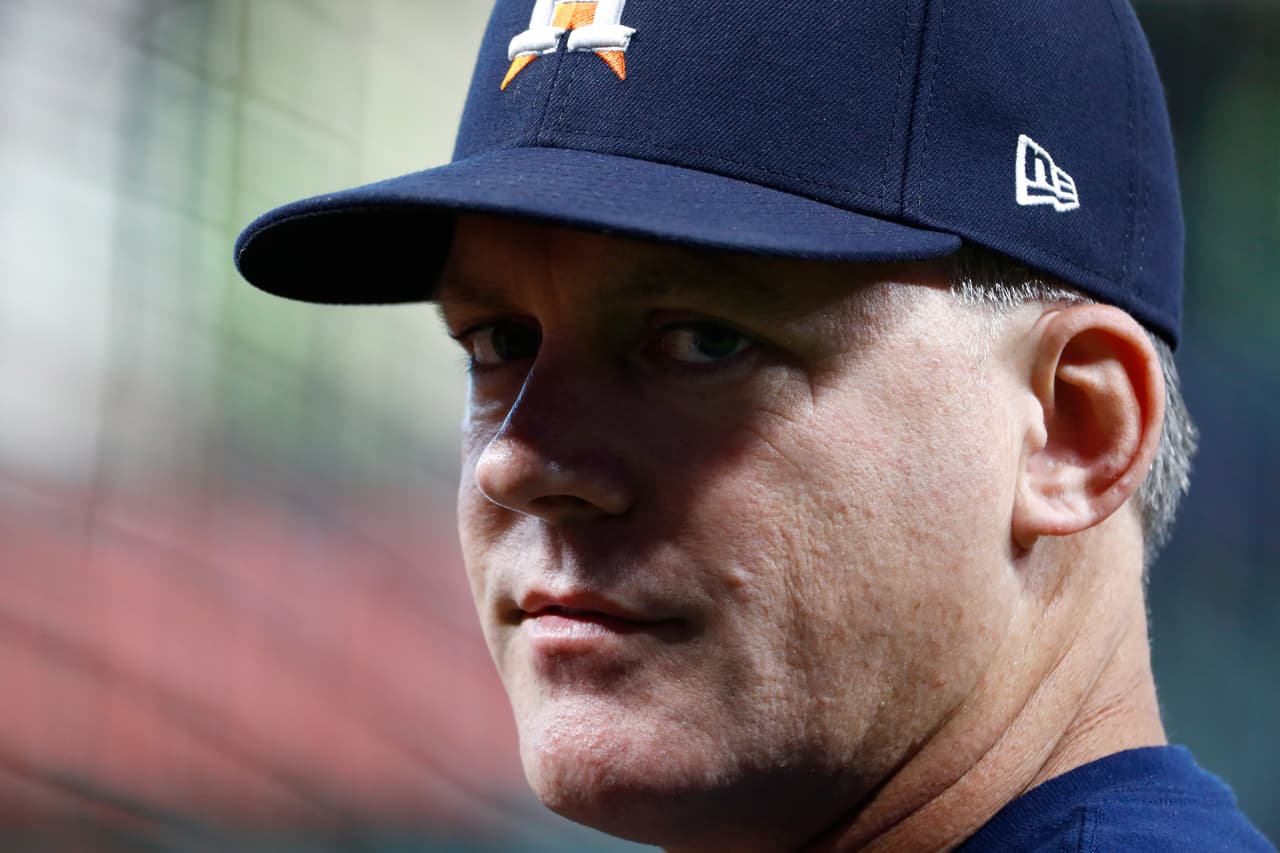 El manager A.J. Hinch, estratega del equipo.