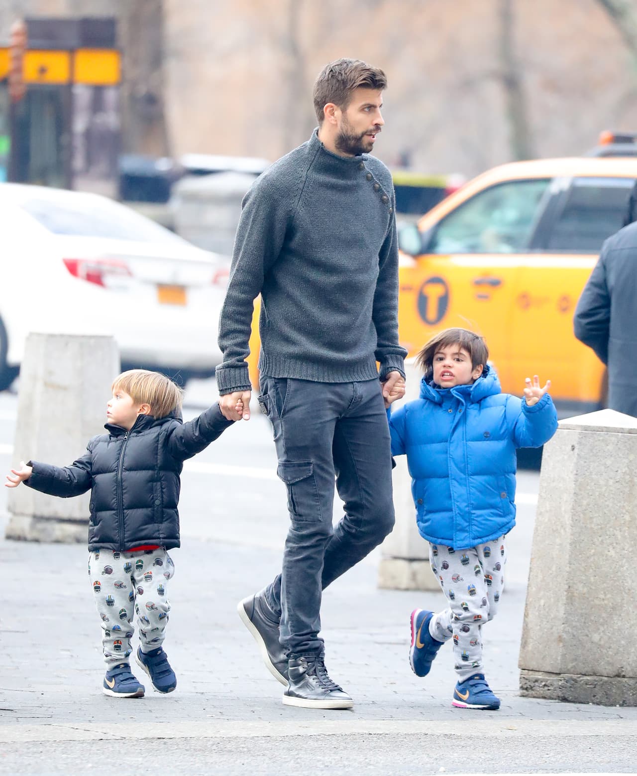 Este paseo con sus hijos ocurrió en la tarde del 26 de diciembre de 2017.