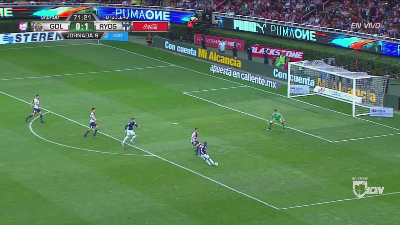 ¡Otra vez Dorlan! Rayados no encuentra el segundo, aunque intenta