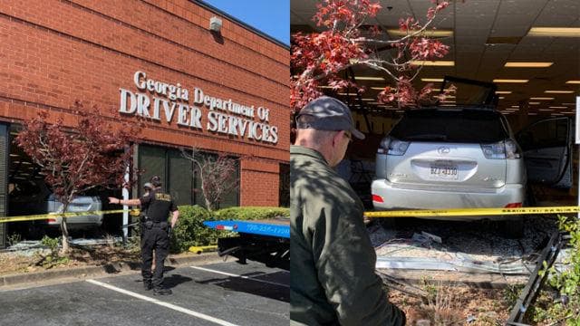 Al menos una persona lesionada en Norcross tras impactarse camioneta en oficina