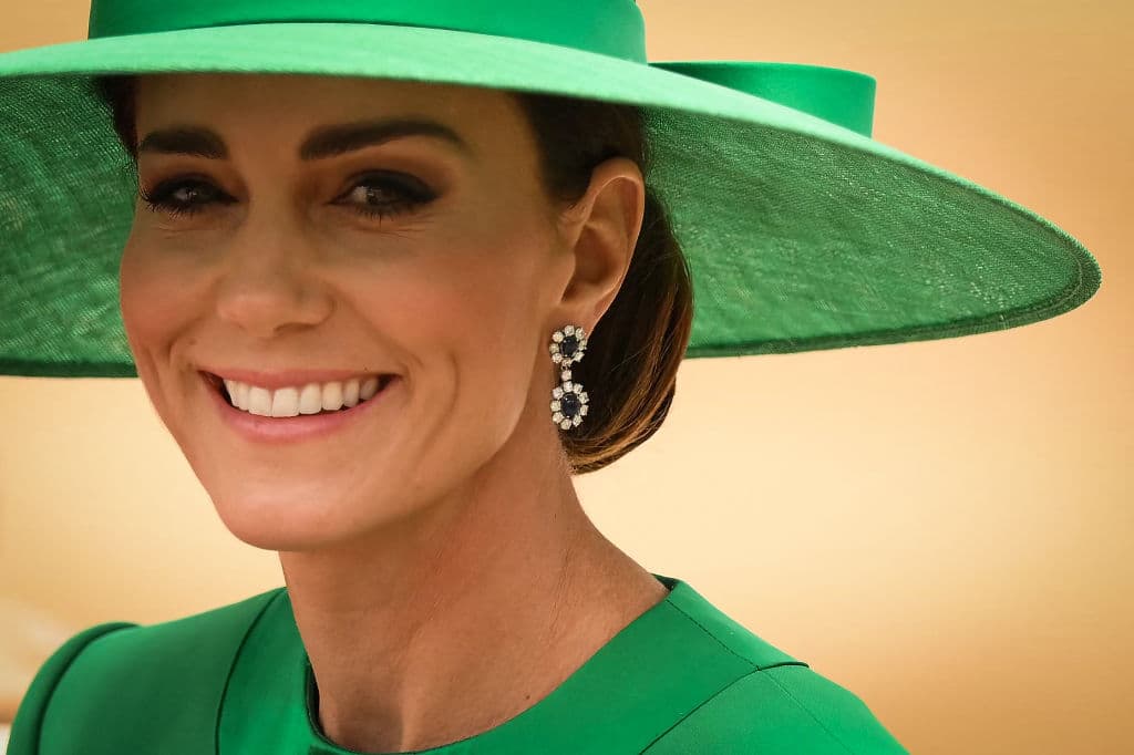Kate Middleton dio un guiño a su fallecida suegra, Diana de Gales, con sus pendientes en el desfile Trooping the colour.