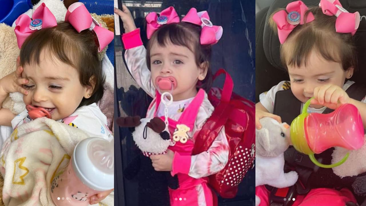 Así se preparó Megan, la hija de Michelle Galván, para su primer día de escuela.