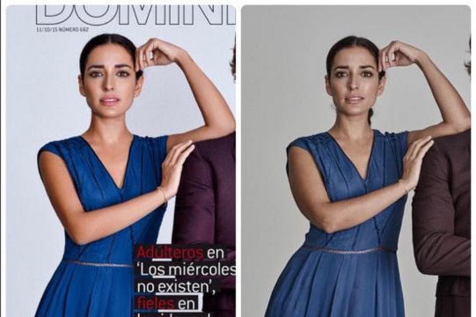 Una actriz española vs. el photoshop
