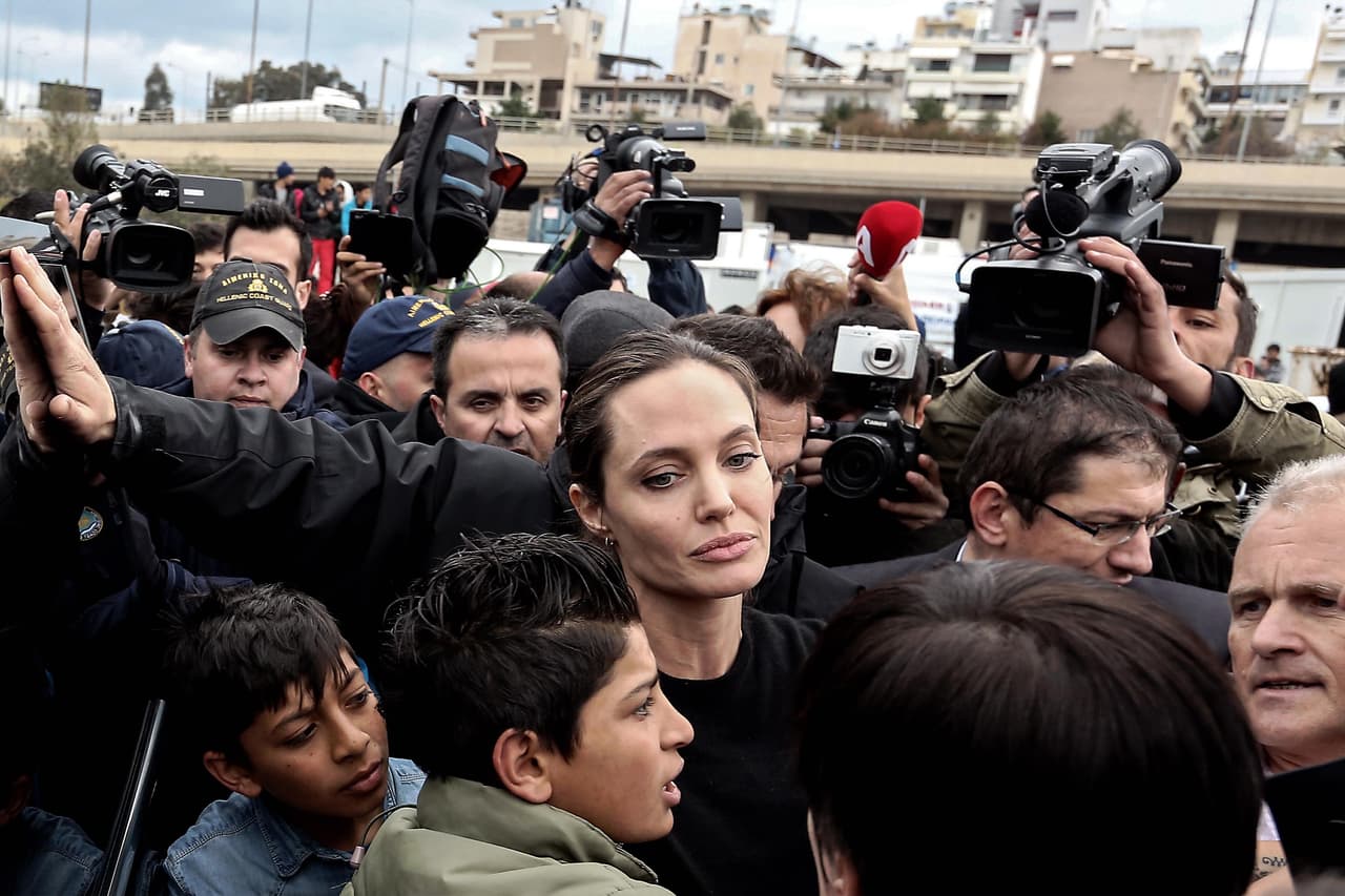 Angelina apenas podía caminar.