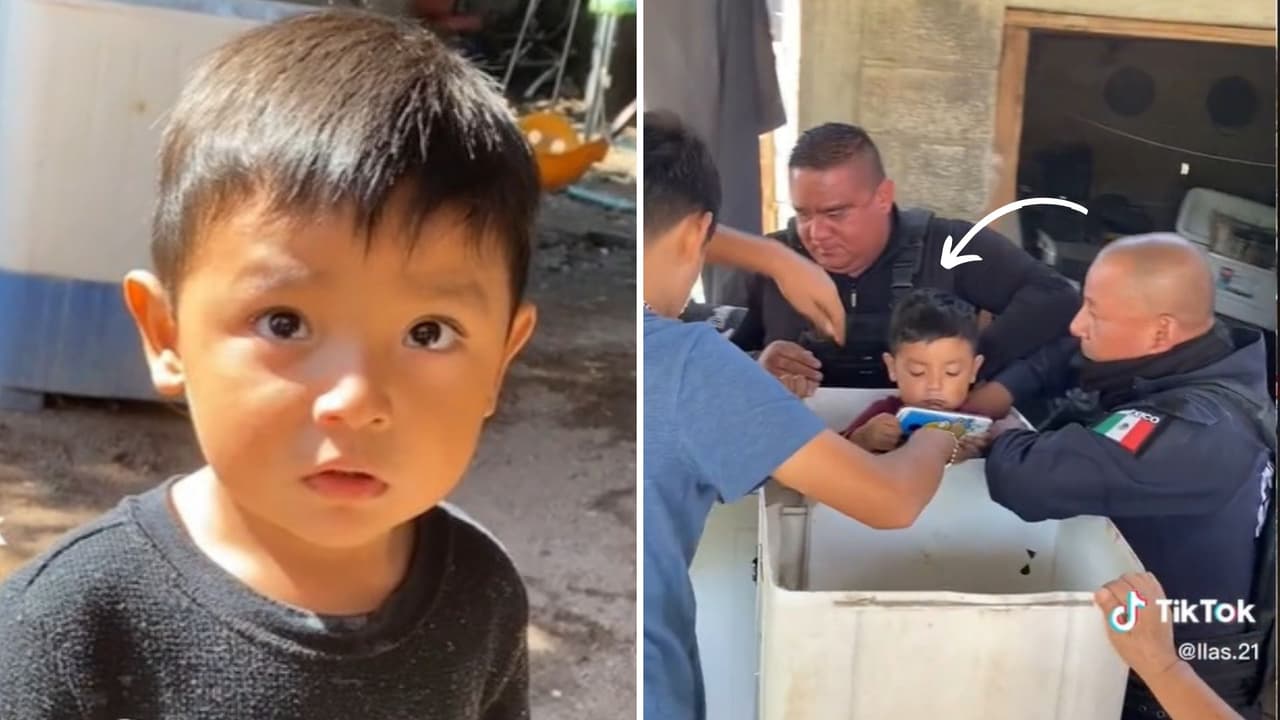 Niño queda atrapado en una lavadora y el rescate se vuelve viral en TikTok: ¿Cómo llegó ahí?