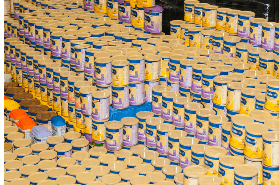 La Policía de Los Ángeles da un golpe al mercado negro de la leche en polvo para bebés