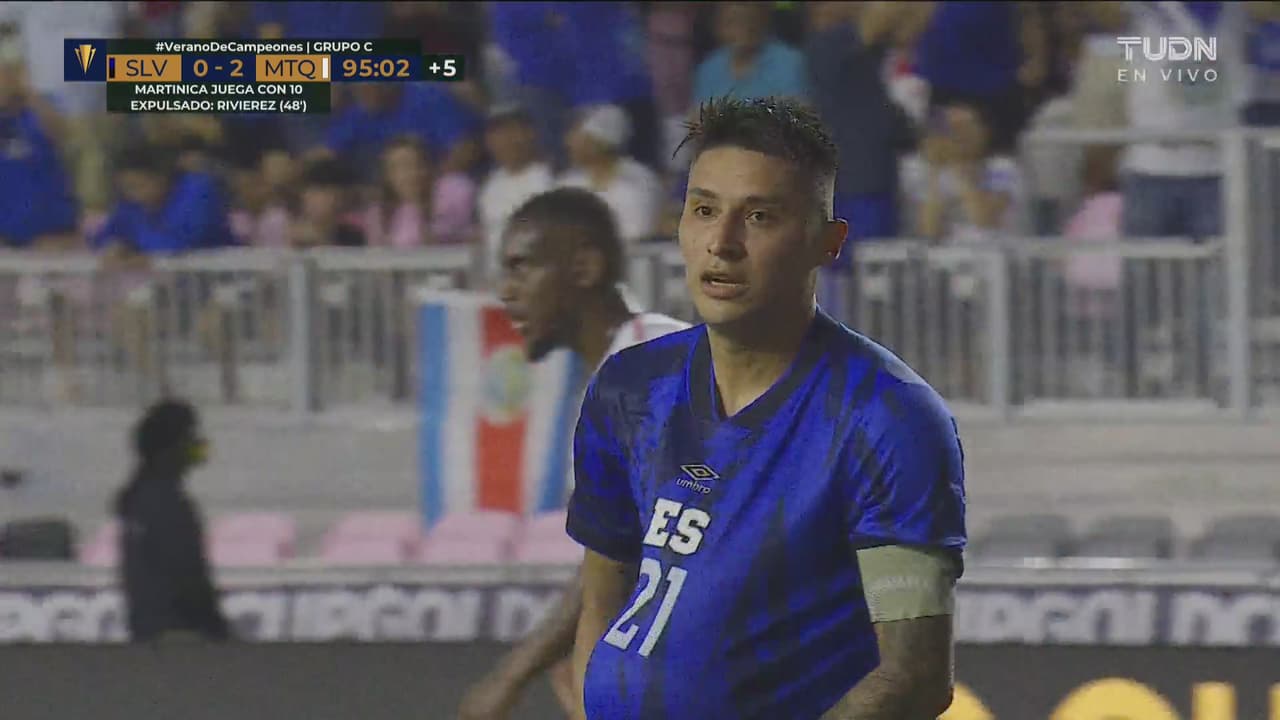 ¡Llega tarde el descuento! Tamacas marca el 1-2 para El Salvador