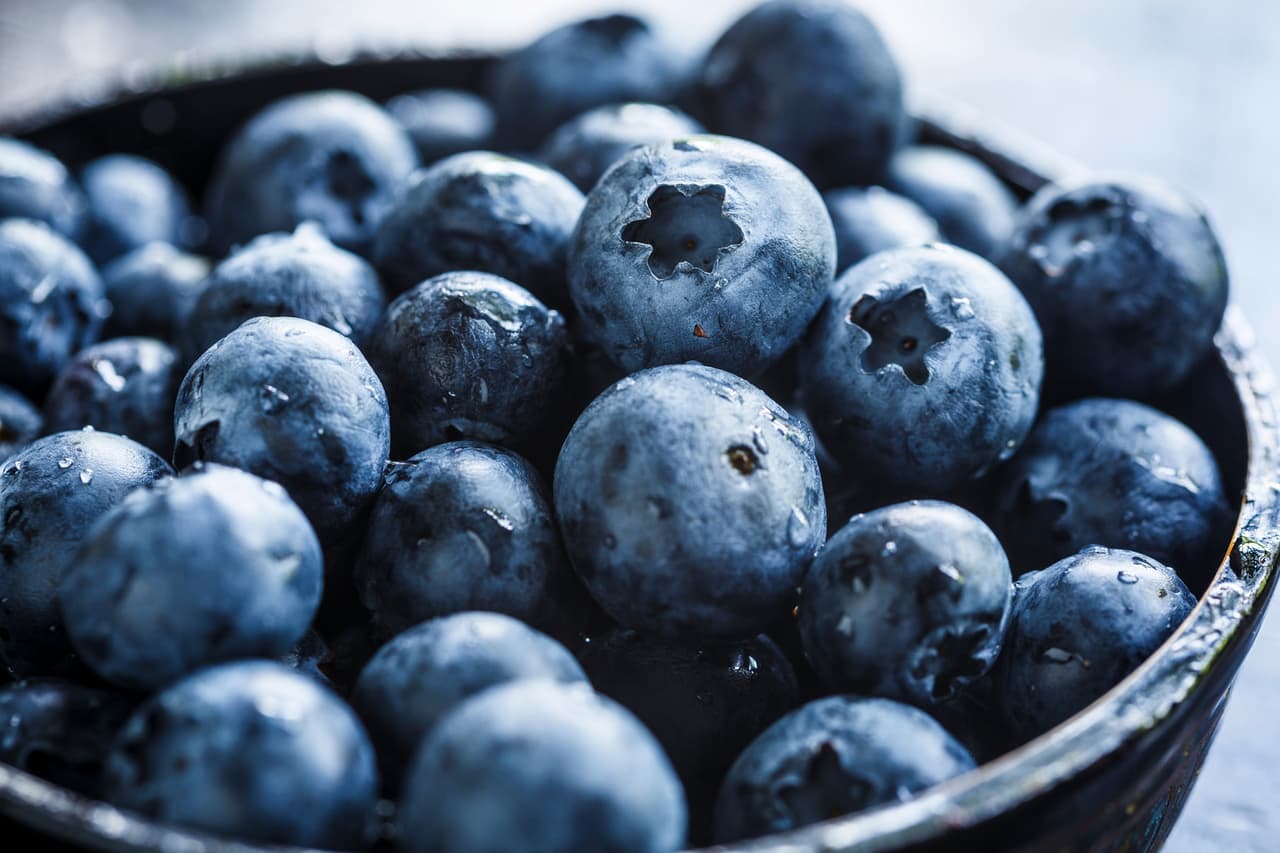 Las moras azules contienen un poderoso antioxidante que ayuda a proteger el cerebro y a prevenir el envejecimiento natural.
<br>