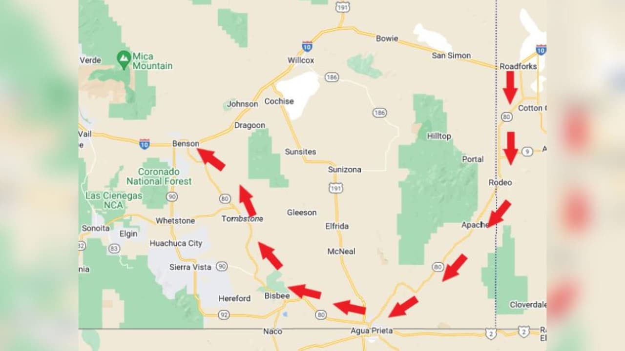 El tráfico está siendo desviado hacia la ruta estatal 80