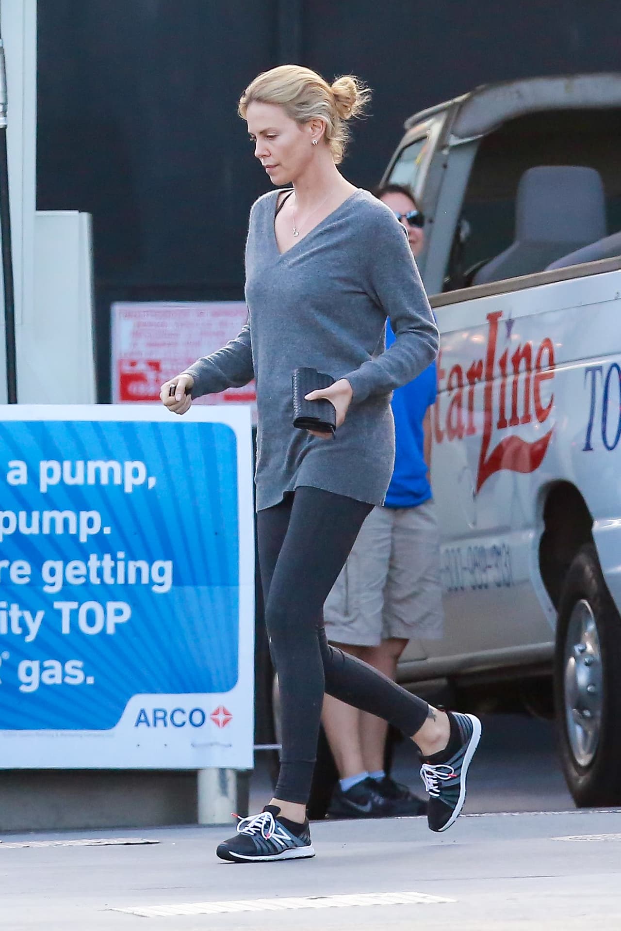 A diferencia de otras ocasiones, se le vio algo cabizbaja.