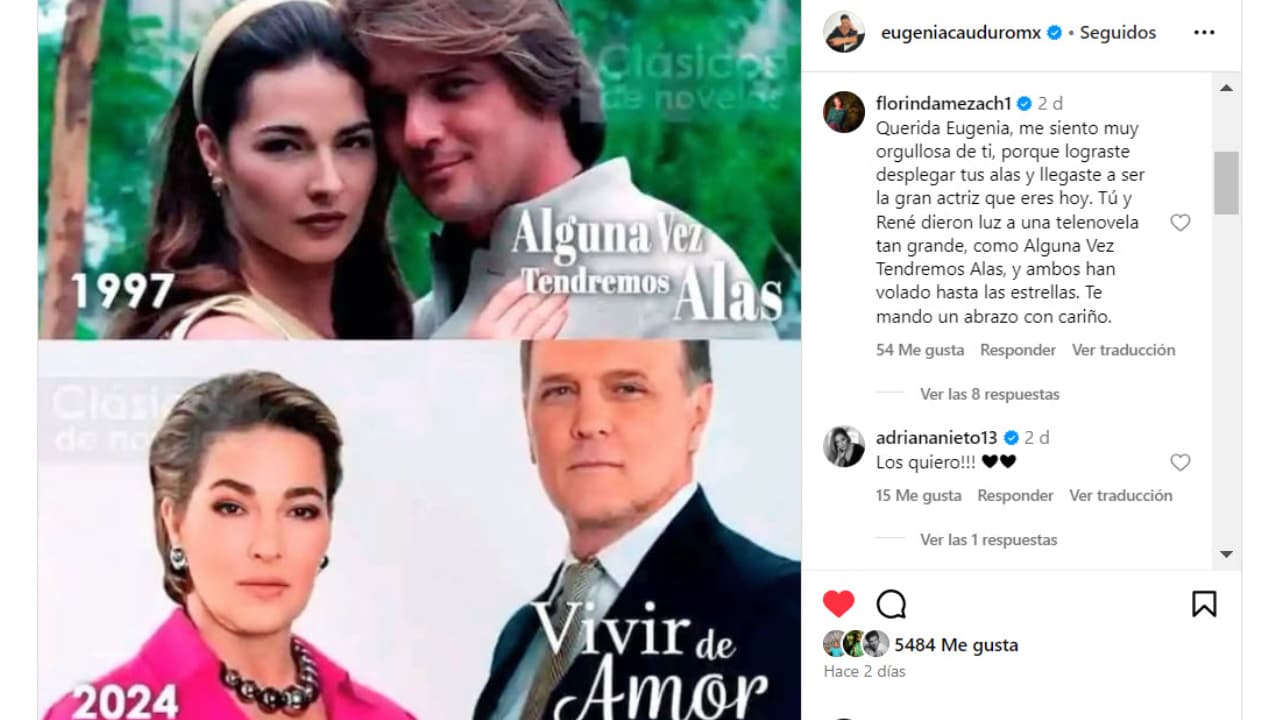 Eugenia Cauduro y René Strickler juntos de nuevo después de 27 años.
